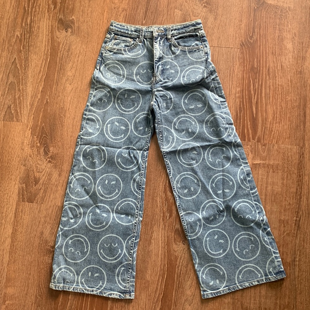 Girls H&M Smiley World jeans